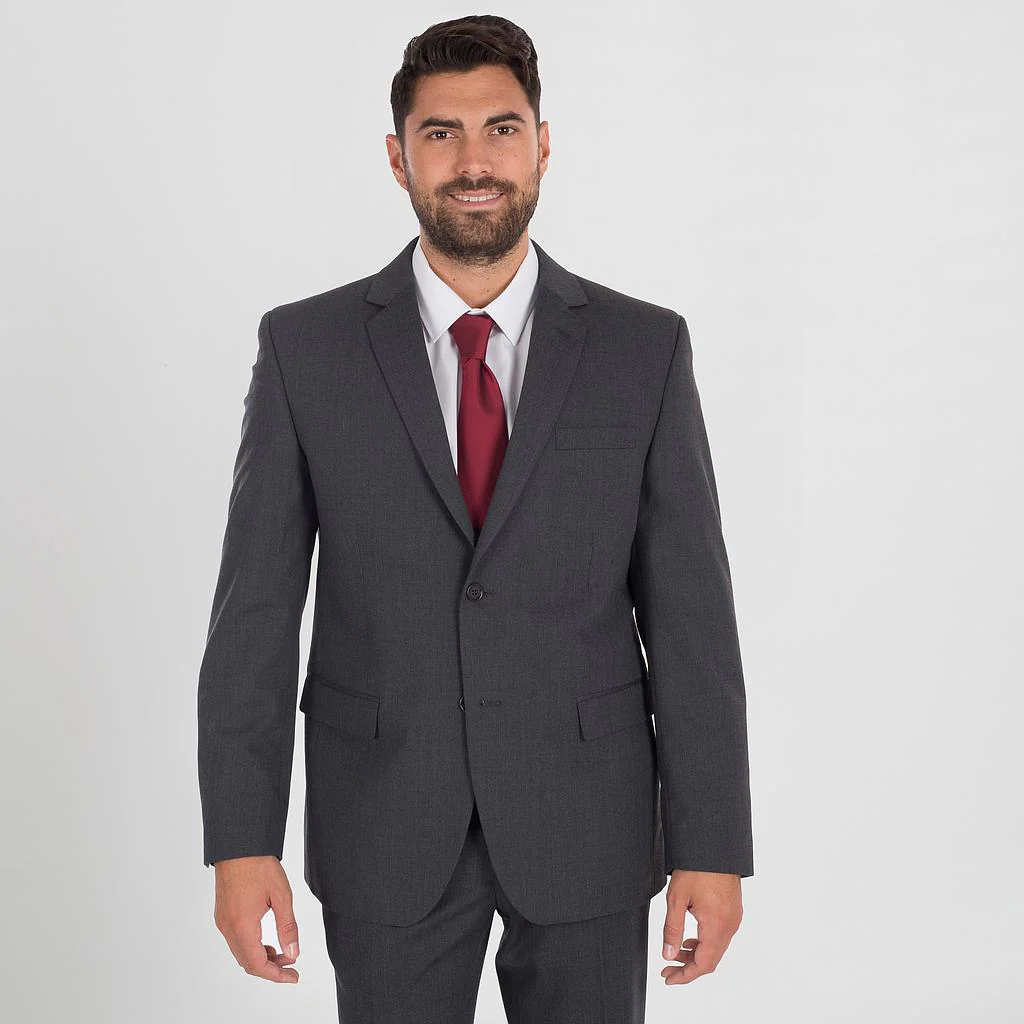 812300-AMERICANA HOMBRE 2 BOTONES REGULAR FIT CONFORT GRIS